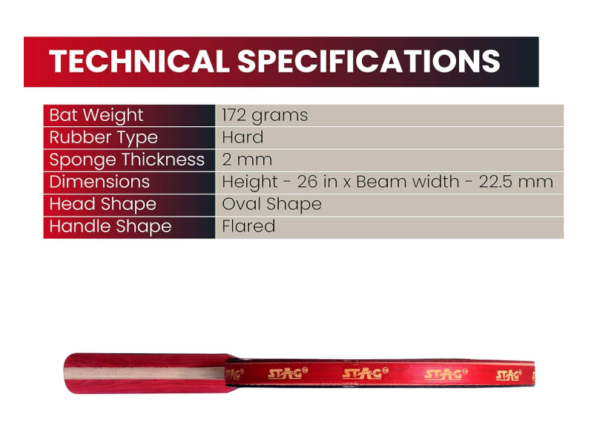 STAG ICONIC-CHAMPIONSHIP-TABLE TENNIS BAT - Image 4
