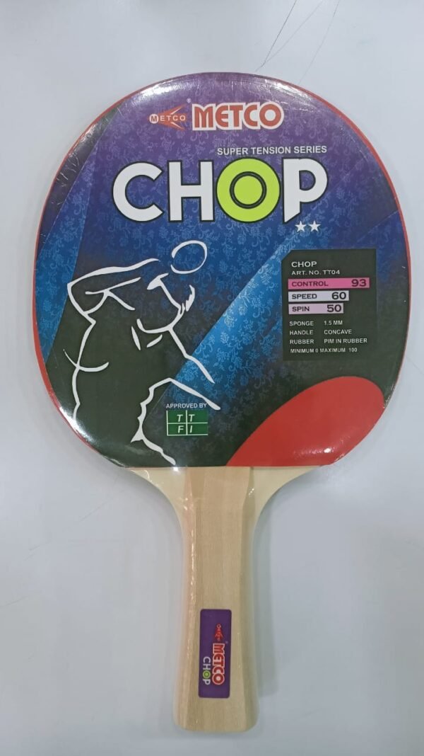 METCO SUPER TENSION SERIES CHOP - TABLE TENNIS BAT - 2 STARS - Image 1