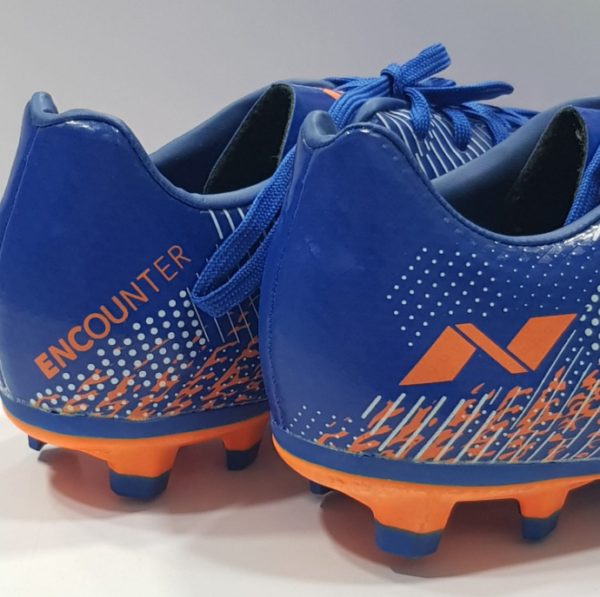 Nivia-Encounter-9.0-Football Stud for Men(R. Blue/Orange)UK-11 - Image 4
